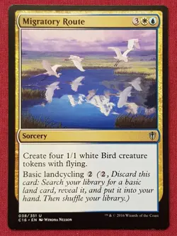 Magic The Gathering COMMANDER 2016 C16 MIGRATORY ROUTE blue/white card MTG - Image 1