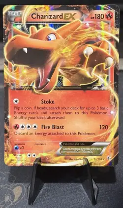 Pokemon TCG Charizard EX Flashfire Holo Ultra Rare Card 11/106 XY - Image 1
