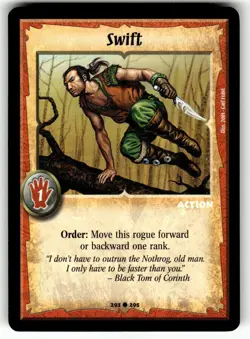 Warlord: Saga of the Storm CCG 1st Edition Card C #293 Swift - Image 1