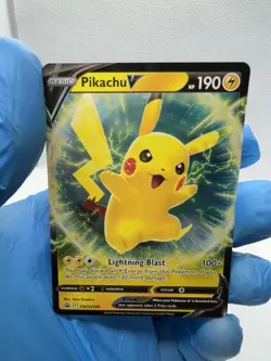 Pikachu V SWSH198 Black Star Promo Ultra Rare Pokemon Card NM - Image 2