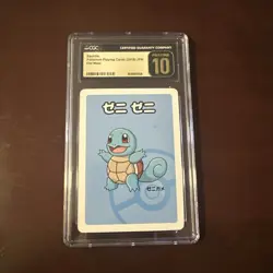 CGC 10 Pristine Squirtle Old Maid 2019 Japanese Pokemon Card - Image 1