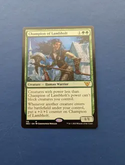 MTG Champion of Lambholt: Kamigawa Neon Dynasty Commander #115 - NM-MT - Image 1