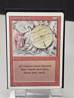 MTG Wheel Of Fortune Revised Lightly Played Magic The Gathering 3rd Edition - Image 1