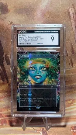 MTG Sol Ring #1905 Borderless 🌈 Foil Secret Lair Drop Everyone's Invited CGC 9 - Image 1