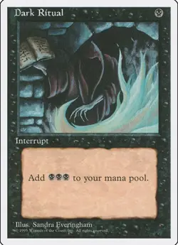 Dark Ritual Playset X4 - EX/NM - 4th Edition - MTG - Image 1
