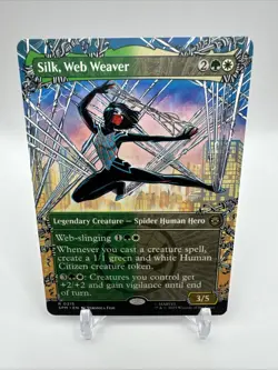 Silk, Web Weaver (Borderless) Marvel's Spider-Man MTG NM - Image 1