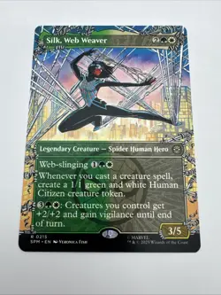 Silk, Web Weaver (Borderless) Marvel's Spider-Man MTG NM - Image 3