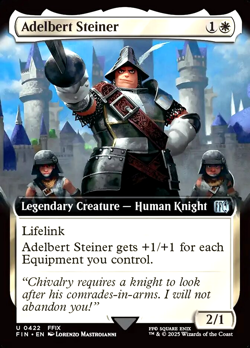 MTG Adelbert Steiner 422 Foil Extended Art Final Fantasy - Image 1