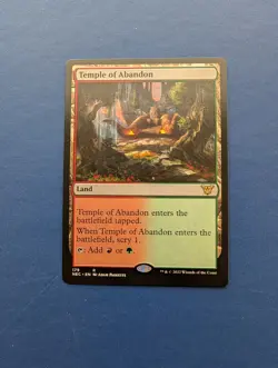 MTG Temple of Abandon: Kamigawa Neon Dynasty Commander #179 - NM-MT - Image 1