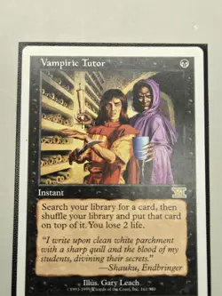 MTG VAMPIRIC TUTOR MP 6th Edition 161/350 - Image 4