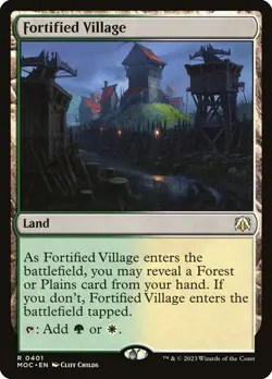 Fortified Village #401 March of the Machine MTG MAGIC LAND R O253 - Image 1