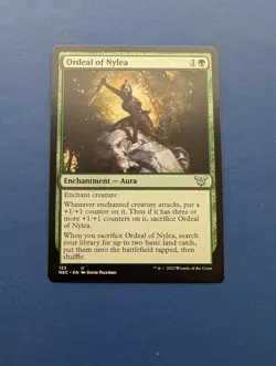 MTG Ordeal of Nylea: Kamigawa Neon Dynasty Commander #123 - NM-MT - Image 1