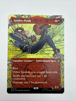 Spider-Punk (0210) (Borderless) Marvel's Spider-Man Regular MTG NM - Image 3