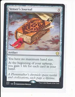 Venser's Journal - Commander 2021 - Magic The Gathering MTG LP - Image 1