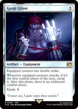MTG Genji Glove 258 Rare Foil Final Fantasy - Image 1