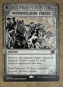 Overwhelming Forces - Outlaws of Thunder Junction Breaking News - NM MTG - Image 1