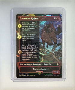 Summon: Kujata (Borderless) Commander: Final Fantasy Foil MTG 0199 - Image 1