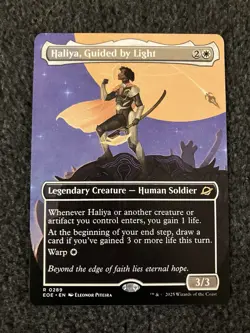 Magic MTG - Haliya, Guided by Light (Borderless) - Edge of Eternities - Image 1