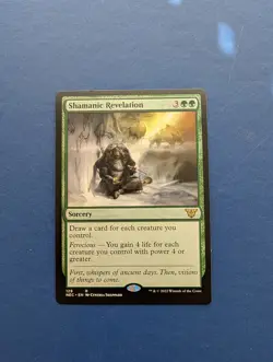 MTG Shamanic Revelation: Kamigawa Neon Dynasty Commander #129 - NM-MT - Image 1
