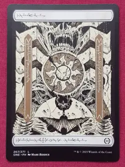 Magic The Gathering PHYREXIA ALL WILL BE ONE PHYREXIAN PLAINS land card MTG - Image 1