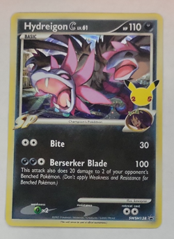2021 Pokemon Celebrations Black Star Promo #SWSH138 Hydreigon C LV61 NM to Mint - Image 1