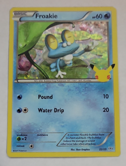2021 Pokemon Celebrations McDonalds #22 Froakie Holo NM to Mint Condition - Image 1