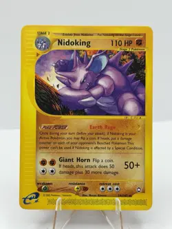 Pokemon Nidoking 24/147 Aquapolis Non-Holo Rare, Vintage NM Condition - Image 1