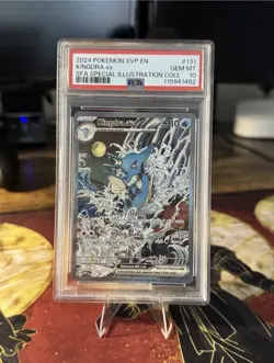 2024 POKEMON SVP EN-SV BLACK STAR PROMO #131 KINGDRA EX PSA 10 - Image 1