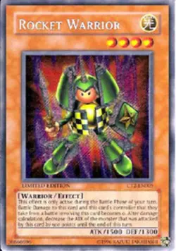 Yugioh! HP Rocket Warrior - CT2-EN005 - Secret Rare - Limited Edition Heavily Pl - Image 1