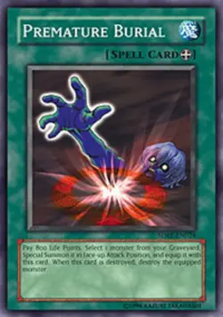 Yugioh! HP Premature Burial - SDRL-EN024 - Common - 1st Edition Heavily Played, - Image 1