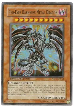 Yugioh! HP Red-Eyes Darkness Metal Dragon - ABPF-ENSE2 - Super Rare - Limited Ed - Image 1