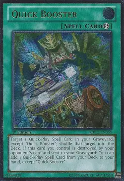 Yugioh! HP Quick Booster - CBLZ-EN065 - Ultimate Rare - 1st Edition Heavily Play - Image 1