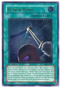 Yugioh! HP Power Bond - CRV-EN037 - Ultimate Rare - 1st Edition Heavily Played, - Image 1