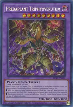 Yugioh! HP Predaplant Triphyoverutum - LDS3-EN076 - Secret Rare - Limited Editio - Image 1
