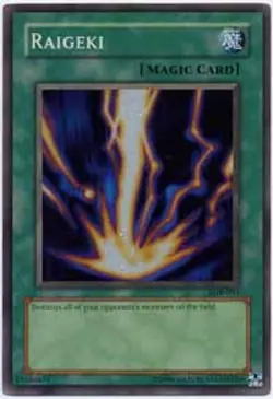 Yugioh! HP Raigeki - LOB-053 - Super Rare - Unlimited Edition Heavily Played, En - Image 1