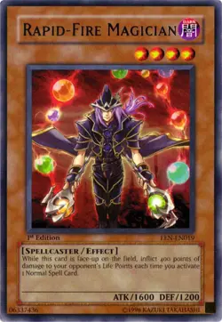 Yugioh! HP Rapid-Fire Magician - EEN-EN019 - Rare - Unlimited Edition Heavily Pl - Image 1