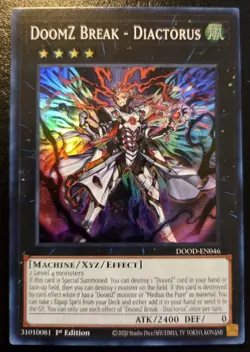 DoomZ Break - Diactorus DOOD-EN046 1st Ed. Super Rare Doom Of Dimensions YuGiOh - Image 1