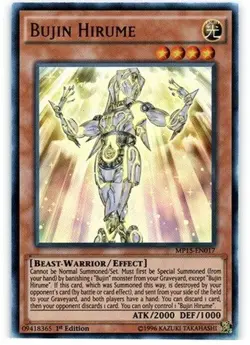 *** BUJIN HIRUME *** 1ST EDITION ULTRA RARE (NM) MP15-EN017 YUGIOH! - Image 1
