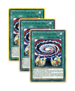 Yugioh Secrets of Dark Magic LED6-EN004 (R) 1st Ed 3x “Dark Magician Support” - Image 1