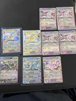 Pokemon TCG - 9 Card Lot - Prismatic And Surging Sparks EX - NM - Image 1