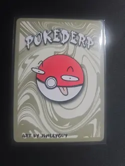 Pokederp Zardichar 3/25 - Charizard Pokemon Derpy Fan Art Card - Image 2