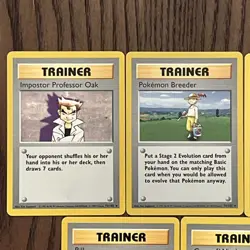 Pokemon Base Set Shadowless Trainer Lot of 14 Cards 1999 WoTC NM - Image 3