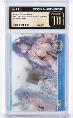 2025 AZUR LANE CLEAR COLL CARD VOL. 4 MOGADOR / BRENNUS / ALSACE CGC 10 PRISTINE - Image 1