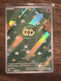 Solosis 118/086 Illustration Rare Black Bolt Holo Card Near Mint - Pokemon TCG - Image 2