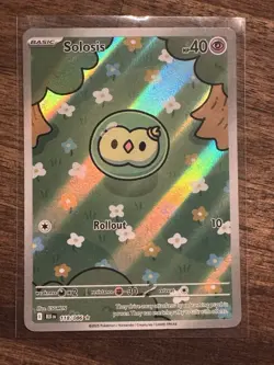 Solosis 118/086 Illustration Rare Black Bolt Holo Card Near Mint - Pokemon TCG - Image 3