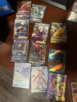 Large Pokemon Card Collection Holos, Full Art, EX V Vmax over 100 cards new Sets - Image 2