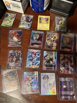 Large Pokemon Card Collection Holos, Full Art, EX V Vmax over 100 cards new Sets - Image 3