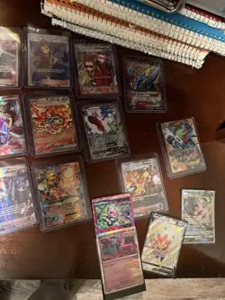 Large Pokemon Card Collection Holos, Full Art, EX V Vmax over 100 cards new Sets - Image 4