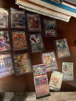 Large Pokemon Card Collection Holos, Full Art, EX V Vmax over 100 cards new Sets - Image 5