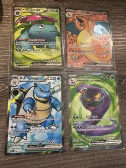 Pokemon 151 Lot of 16 Ex Cards Charizard Blastoise Venusaur Zapdos Mew More - Image 1